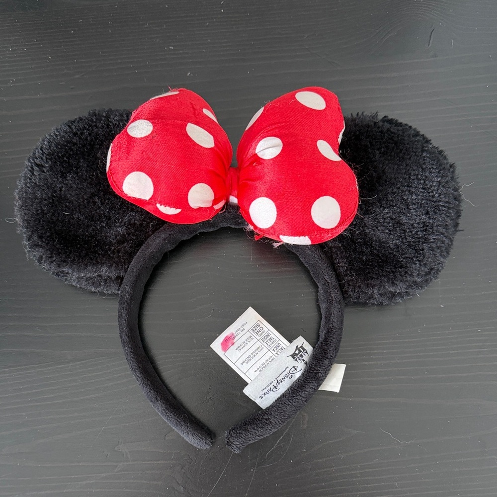Disney Mini-mouse Red Polka Dot Bow Ears Headband